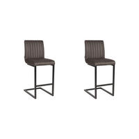 BARHOCKER Milo Grau 53/41/100 cm 2er-Set - Grau, Textil (41/100/53cm) - LABEL51