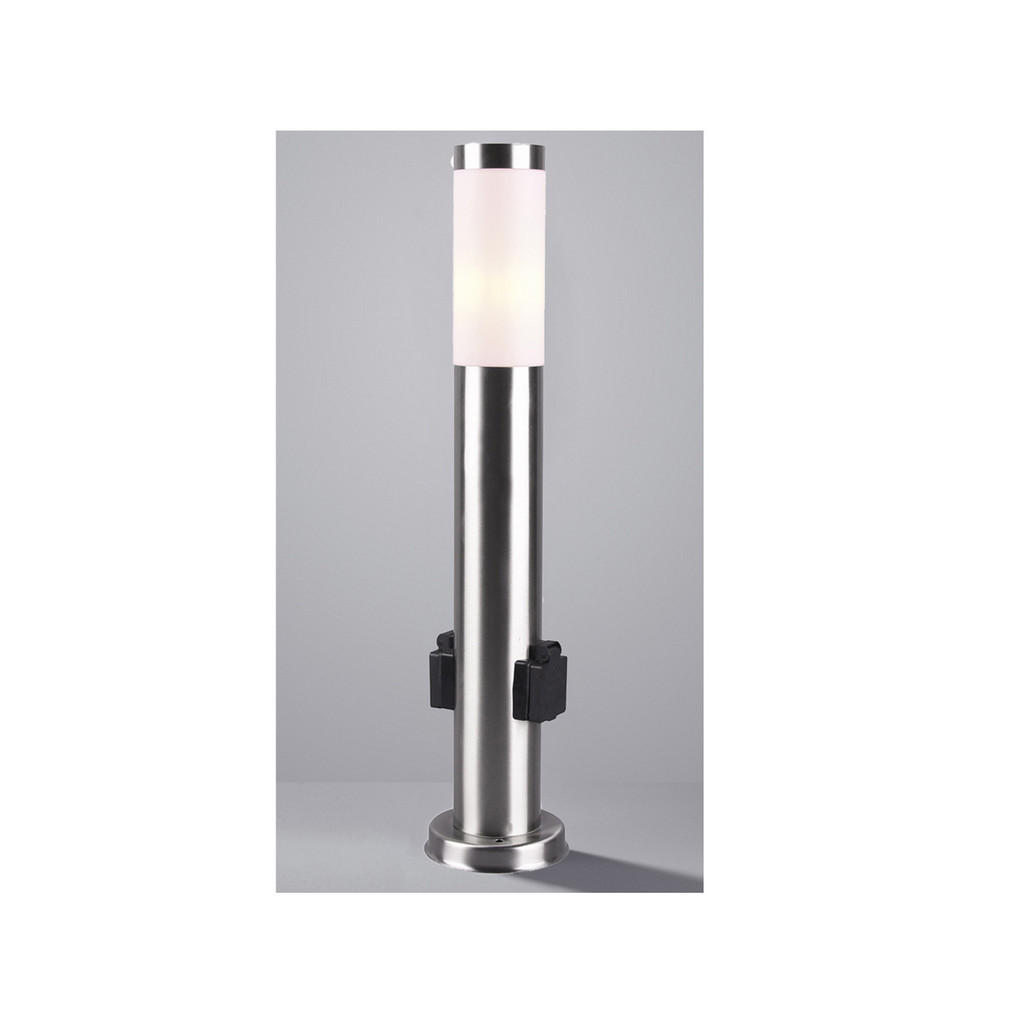 Thumbnail - meineWunschleuchte Wegeleuchte, Silber, Kunststoff, Metall, Rund,Rund, 13x60x13 cm, Lampen & Leuchten, Außenbeleuchtung,...