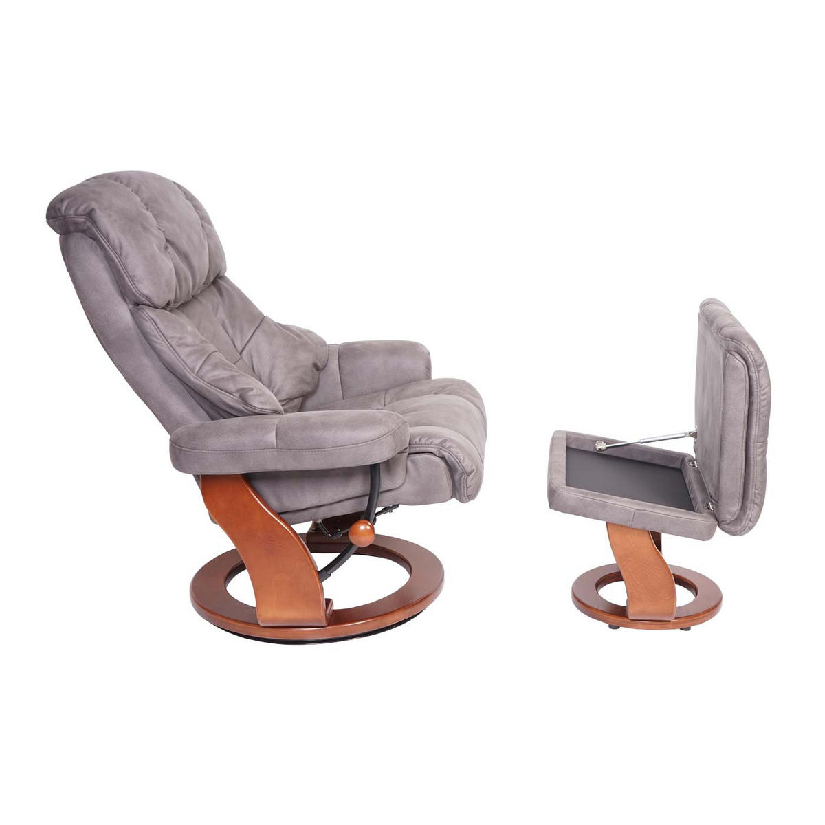 RELAXSESSEL XXL Anthrazit - Anthrazit, Textil (97/112/88cm) - MCA