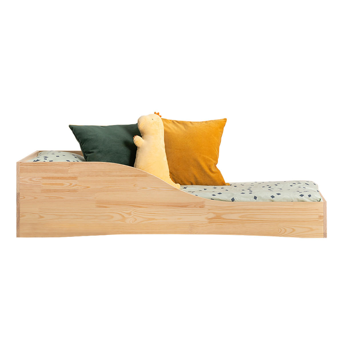 POSTEL 90/200 Ludmilla Přírodní dřevo - hnědá, dřevo (90/200cm) - Petits-meubles