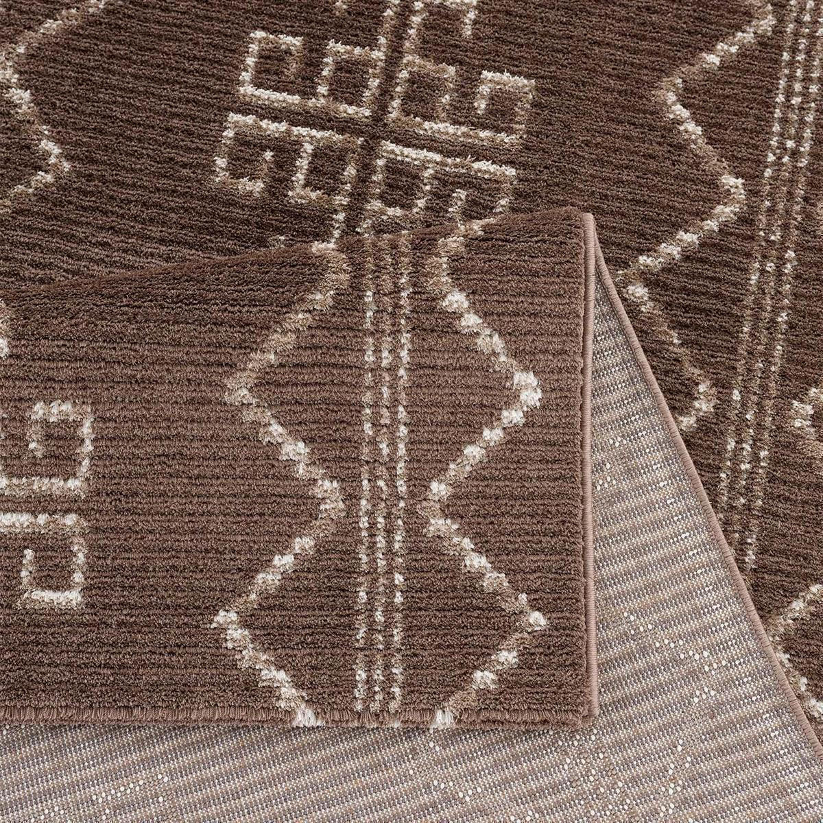 KURZFLOR-TEPPICH April 0608 Braun 140x200 cm - Braun, Textil (140/200cm) - carpet city