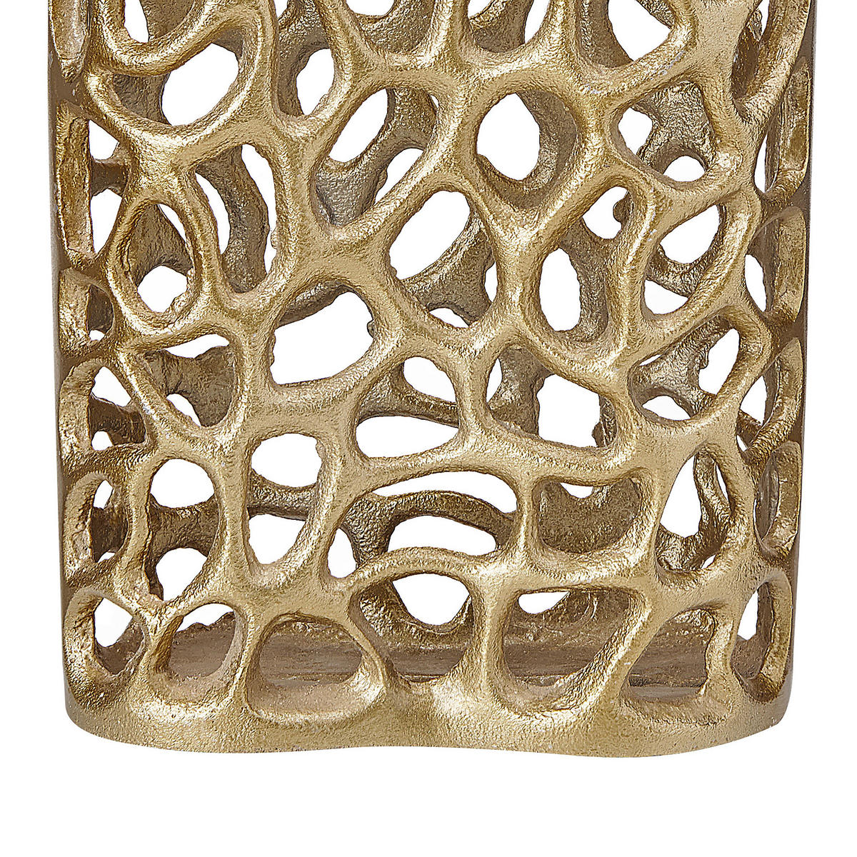 DEKOVASE Aluminium gold Sanchi - Goldfarben, Metall (33cm) - Beliani