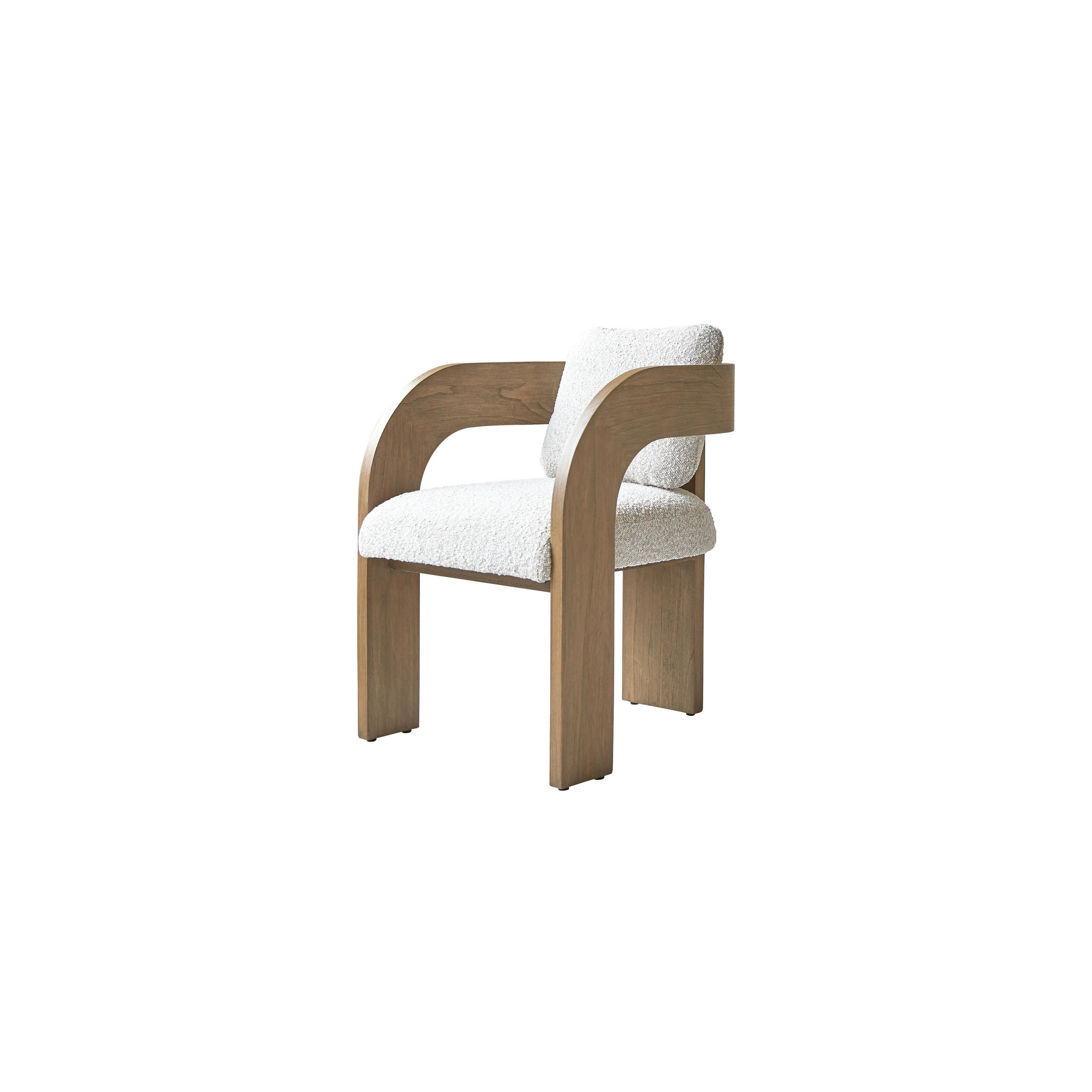 STUHL Boti Beige aus Helles Mindiholz - Beige, Holz (55/72/61cm) - Tikamoon