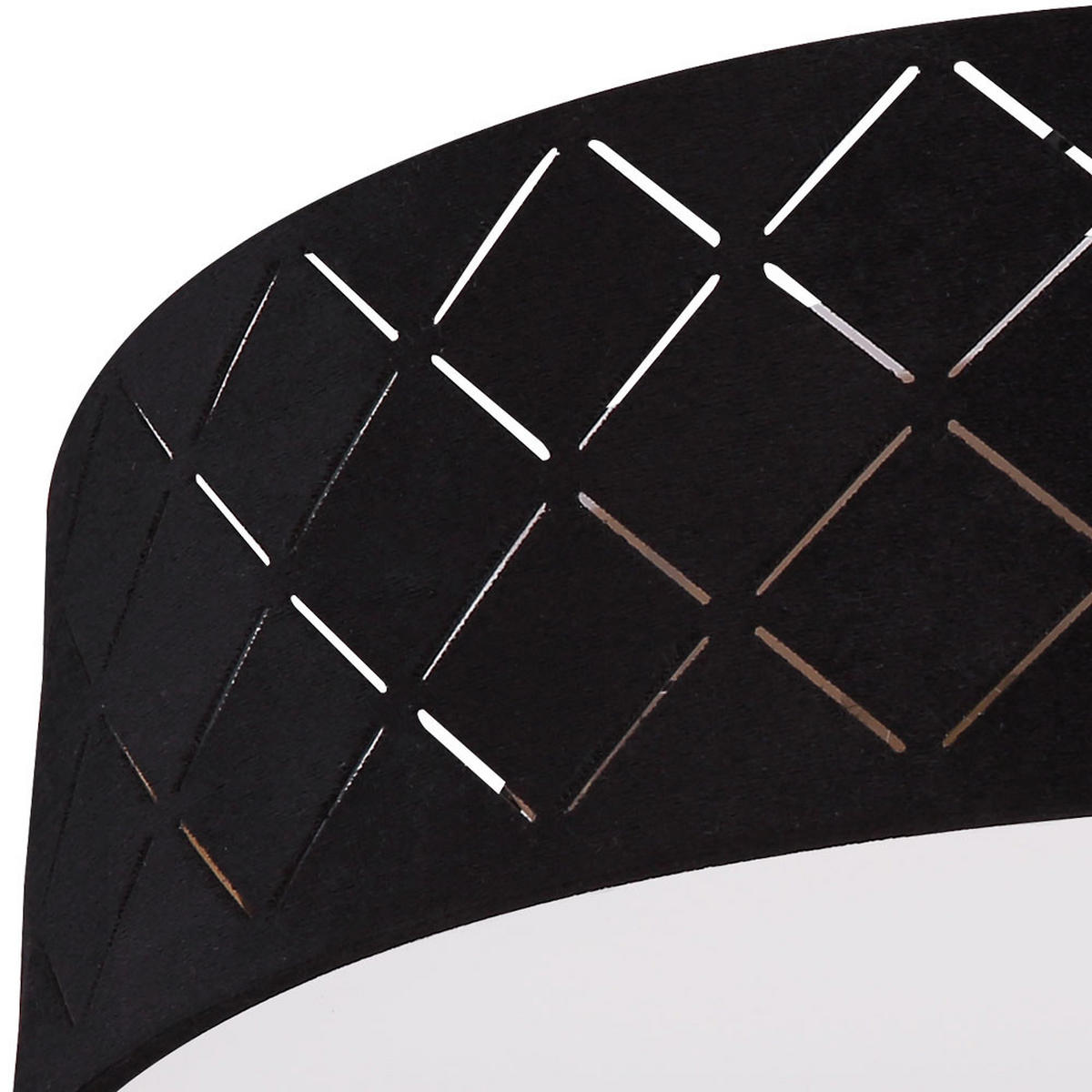 LED DECKENLEUCHTE Metall Schwarz Gold - Schwarz, Metall (38/38/10cm) - Globo Lighting