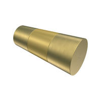 ENDSTÜCKE FÜR GARDINENSTANGEN 20 mm Ø, Tanara Messing-Optik/Satin-Gold, Packung 2 Stück - Messingfarben/Goldfarben, Metall (6.5/3.2/3.2cm) - INTERDECO