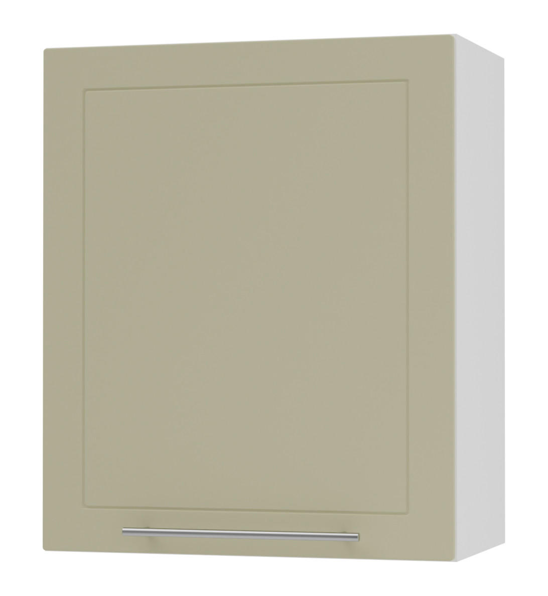 Feldmann-Wohnen Küchenhängeschrank Creme, Weiß 60x72x32.5 cm