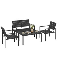 SOFA Schwarz 104.0/71.0/76.5cm - Schwarz, Kunststoff (71/76.5/104cm)