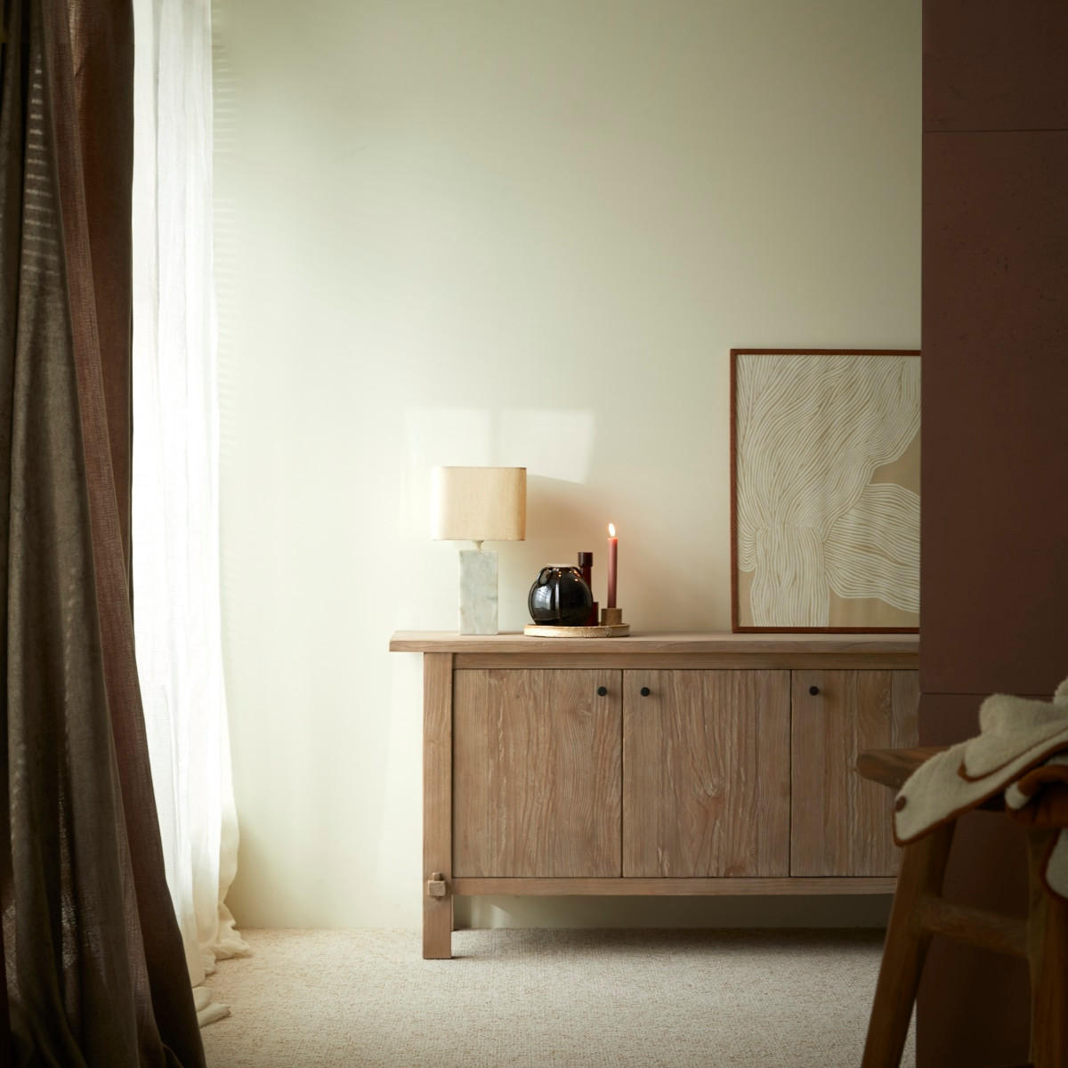 ANRICHTE Hazel Natur aus Pinie - Naturfarben, Holz (150/75/45cm) - Tikamoon