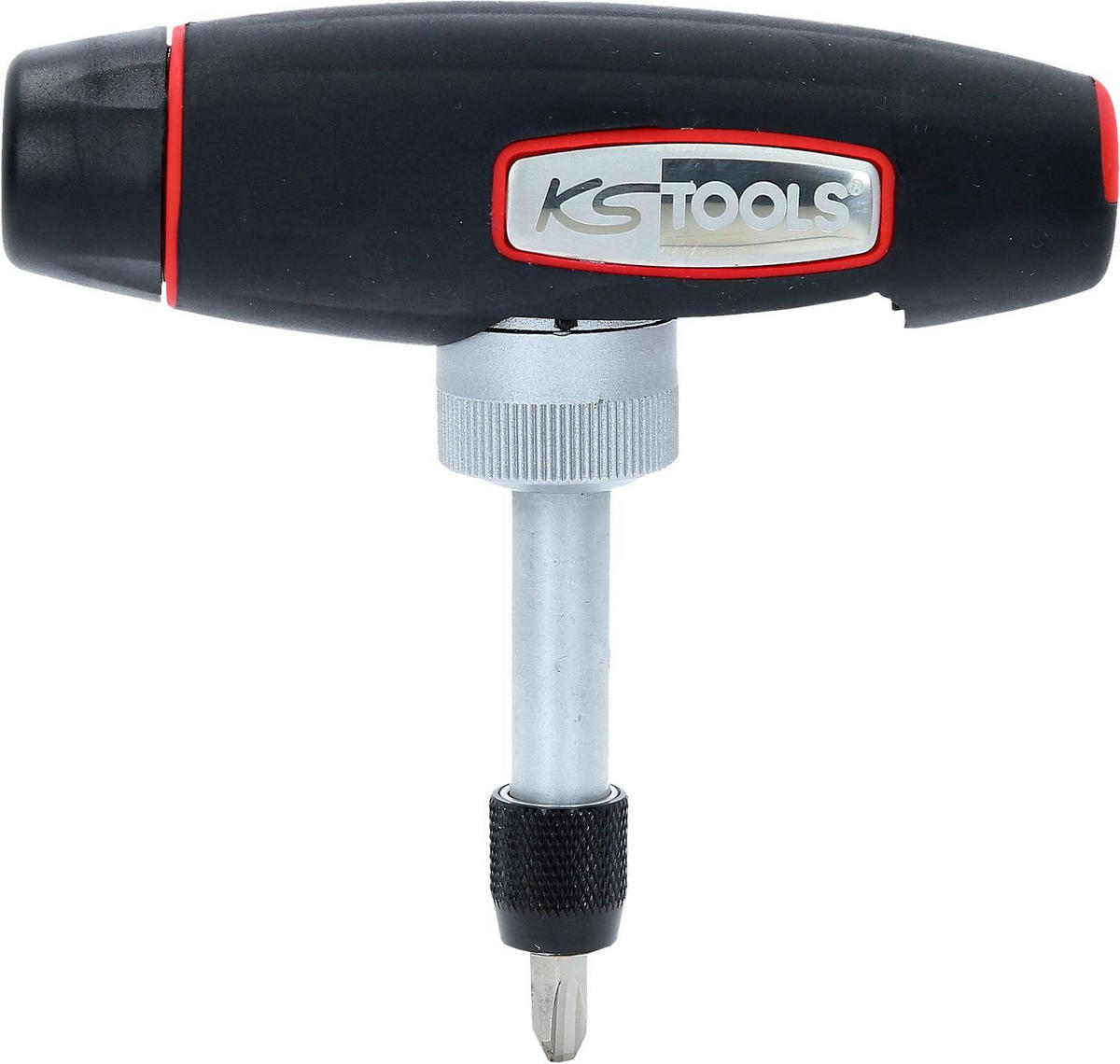 1/4" T-GRIFF RATSCHEN-BIT-SCHRAUBENDREHER, 7-TLG - Multicolor, Kunststoff/Metall (21/18cm) - KS Tools
