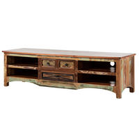 TV-BOARD Altholz 180x50x50 mehrfarbig lackiert NATURE OF SPIRIT #18 - Multicolor, Holz (50/50/180cm) - Massivmoebel24