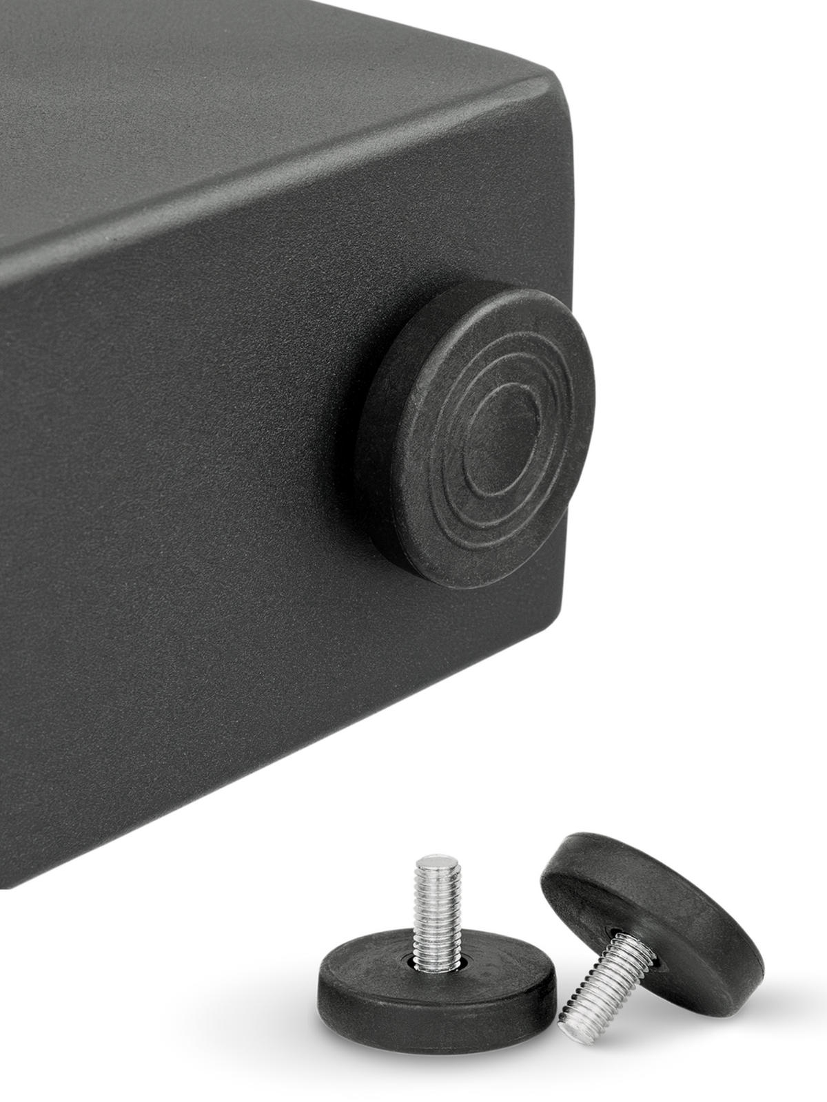 TISCHGESTELL Tiempo U-Tischbeine 1 Paar - Schwarz, Metall (14/72/75cm) - holz4home®