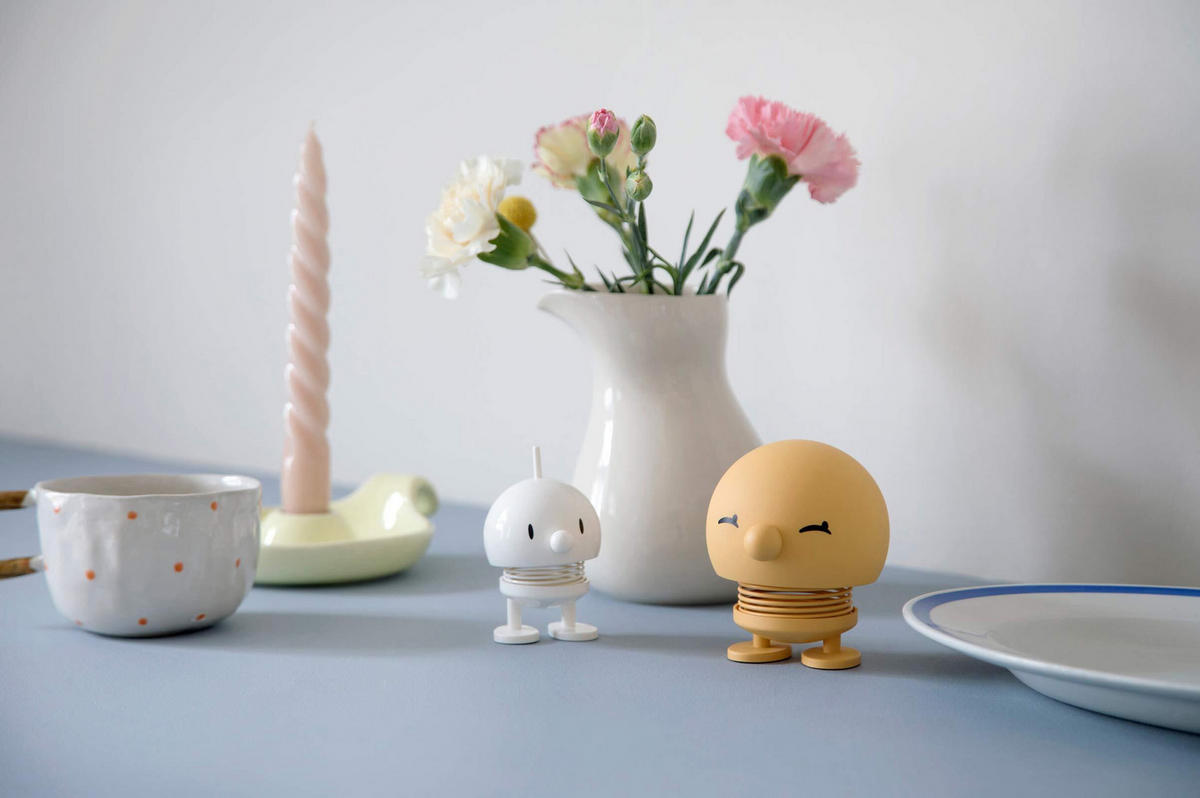 DEKOFIGUR Soft Bimble M mimosa 9,5 cm - Rosa, Kunststoff (8.5/9.5/8.5cm) - Hoptimist