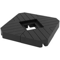 GEWICHTSPLATTEN Schwarz 4er-Set 80/80/13 cm - Schwarz, Kunststoff (80/80cm) - PANGIVO