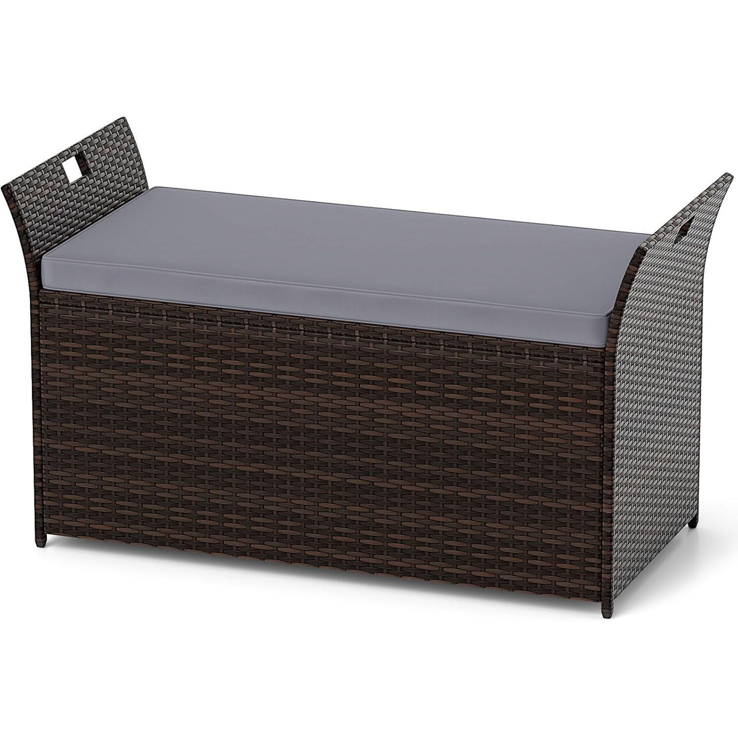 Costway Gartenbox Braun 125x71x56 cm