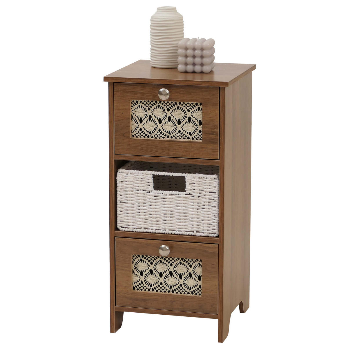 KOMODA Hnědá - hnědá, dřevo (30/63/30cm) - MCW