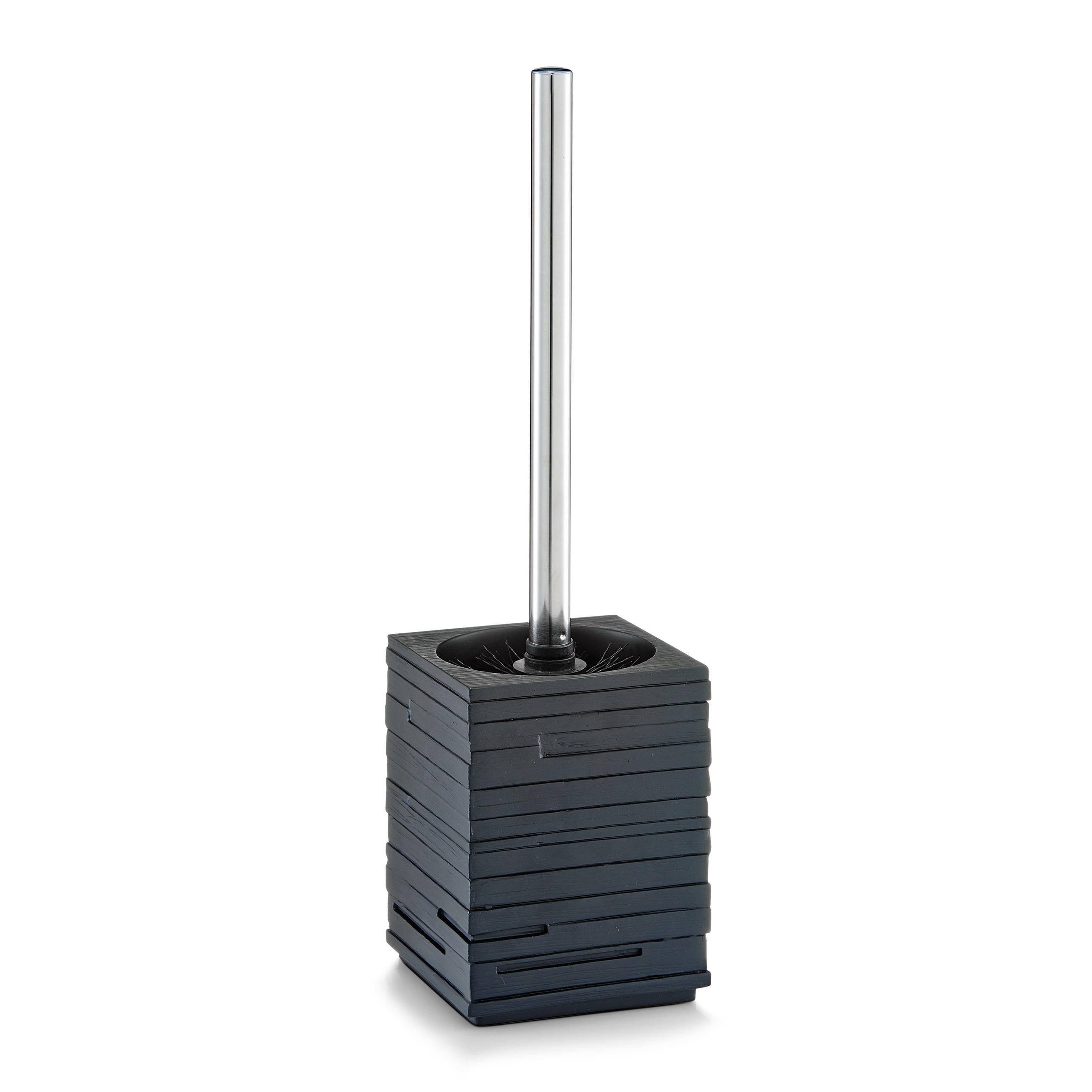 WC-BÜRSTE Schiefer-Optik - Schwarz - Schwarz, Stein (9.5/38.5/9.5cm) - Zeller Present