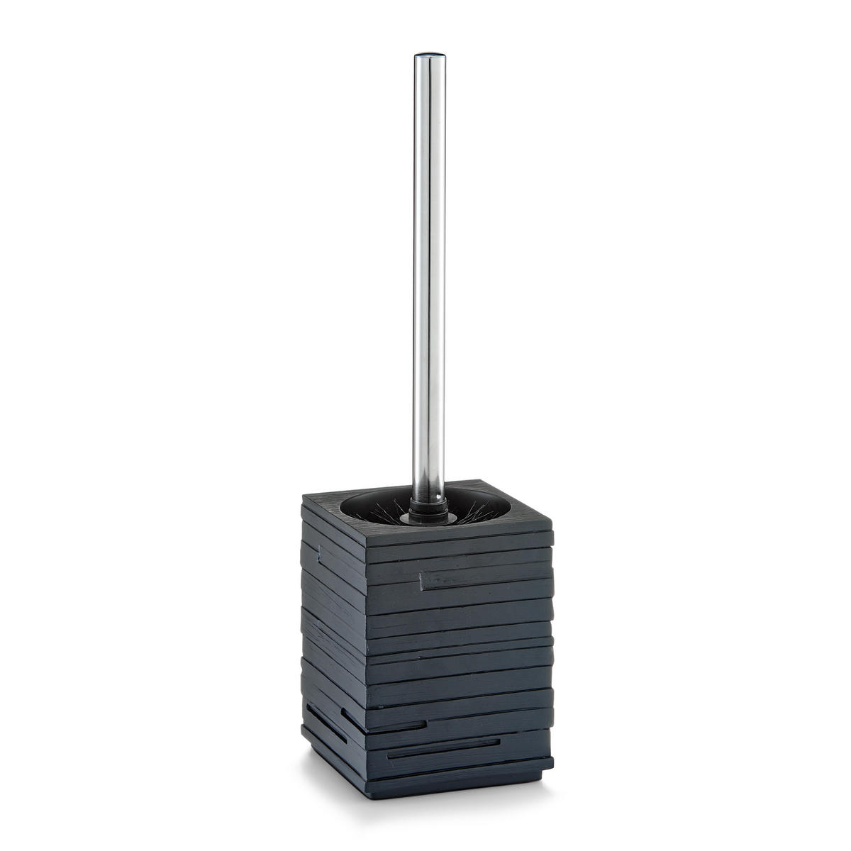 WC-BÜRSTE Schiefer-Optik - Schwarz - Schwarz, Stein (9.5/38.5/9.5cm) - Zeller Present