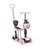 KINDERROLLER Lollipop 3 in 1 rosa Schiebestange, Sitz, PU-Vorderräder mit LED - Rosa, Kunststoff (59/26/84cm) - Moni