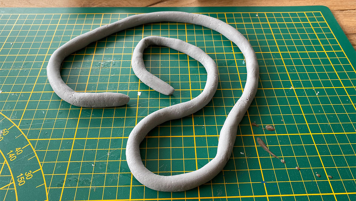 DIY Serviettenring - Modelliermasse rollen