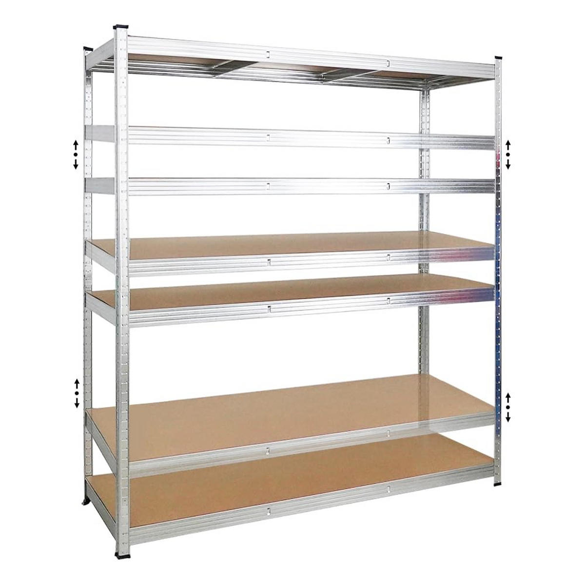 SCHWERLASTREGAL Taurus XL 3er-Set 180x160x60 cm Fachlast 250 kg Verzinkt - Silberfarben, Metall (480/180/60cm) - PROREGAL