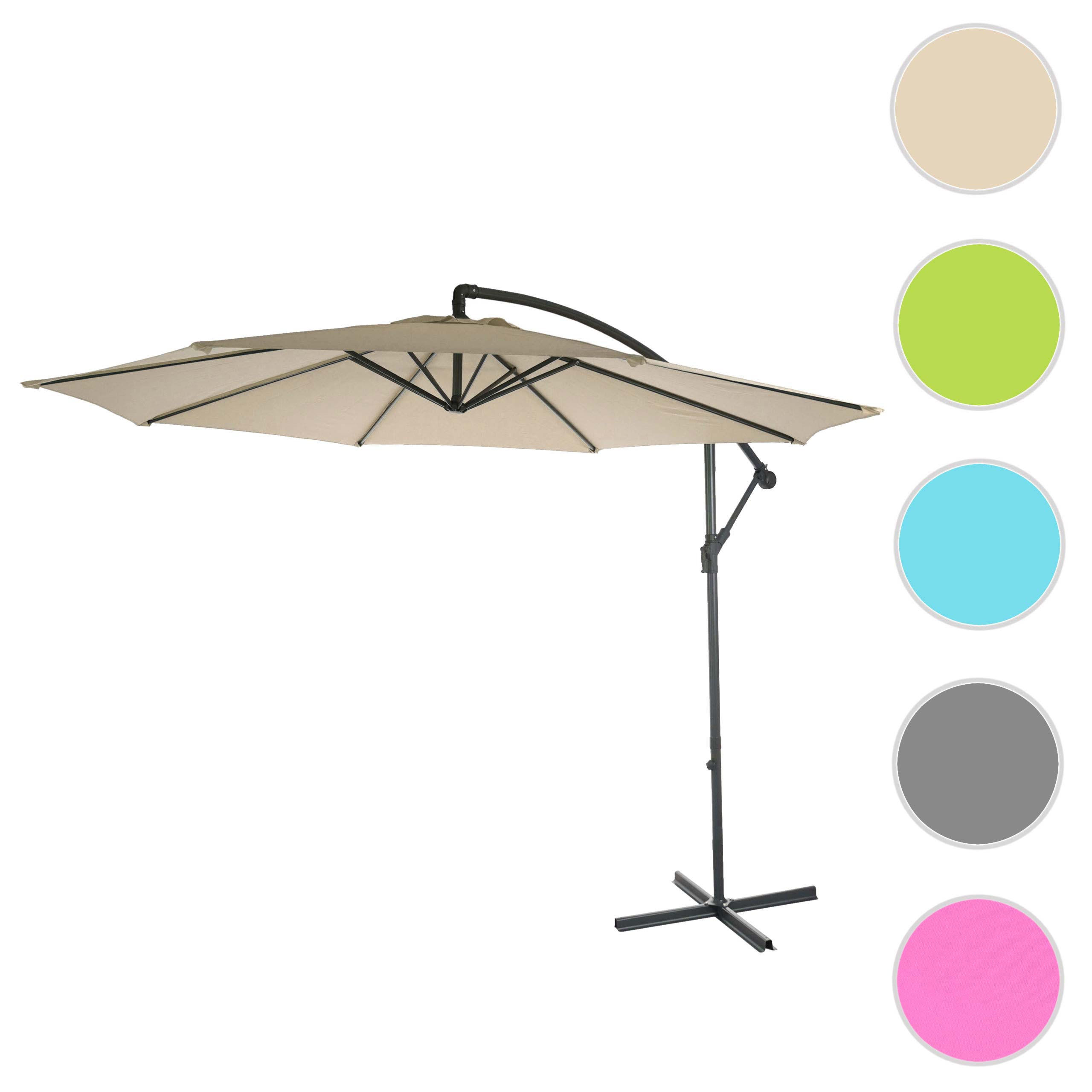 AMPELSCHIRM NEIGBAR Cremeweiß - Weiß, Textil (360/295cm) - MCW