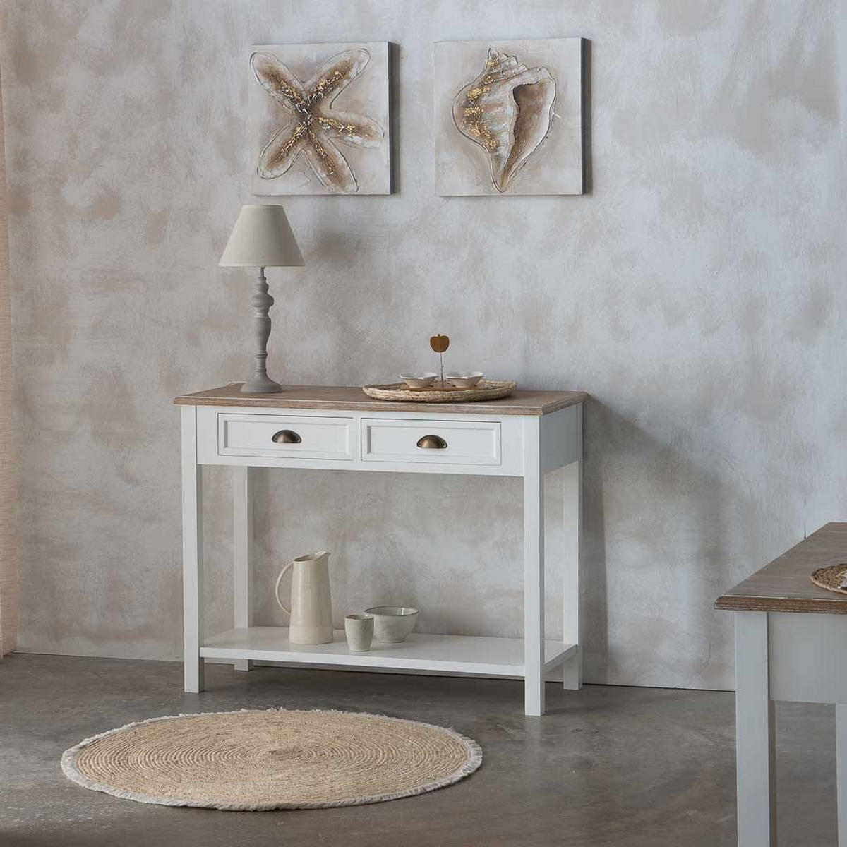 NATURFASERTEPPICH braun handgewebt D120x1 cm - Beige, Naturmaterialien (120/120cm) - Wanderlust