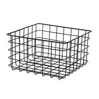 DRAHTKORB Schwarz Kleine Größe – H16 cm - Schwarz, Metall (27/16/29cm) - Calicosy