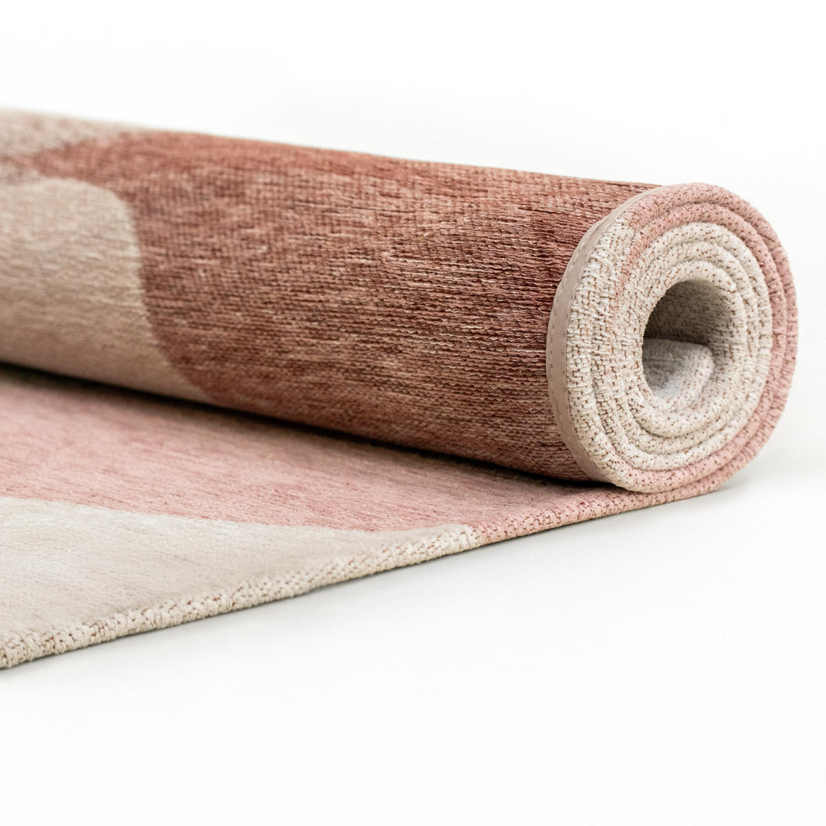 PREPROGA Stones Cherry Mocha 100/140 cm - pink, umetna masa/tekstil (100/140cm) - Louis De Poortere