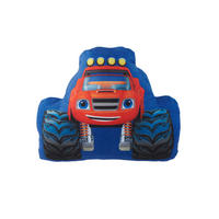 KINDERKISSEN Blaze und die Monster-Maschinen Monstertruck Blau 28 x 24 cm - Blau, Textil (27/24cm) - United Labels