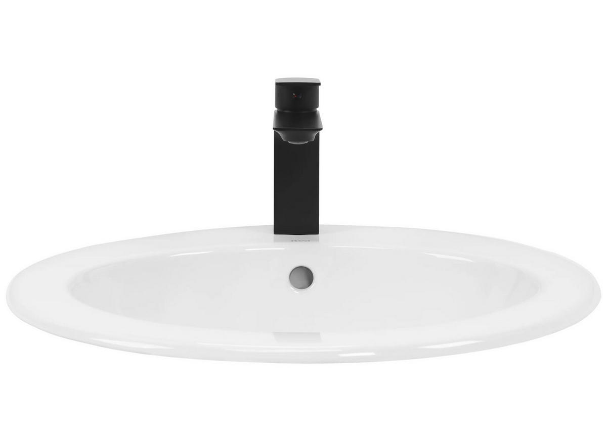 EINBAUWASCHBECKEN Rea Dalia - Weiß, Keramik (46/20/51.5cm) - REA