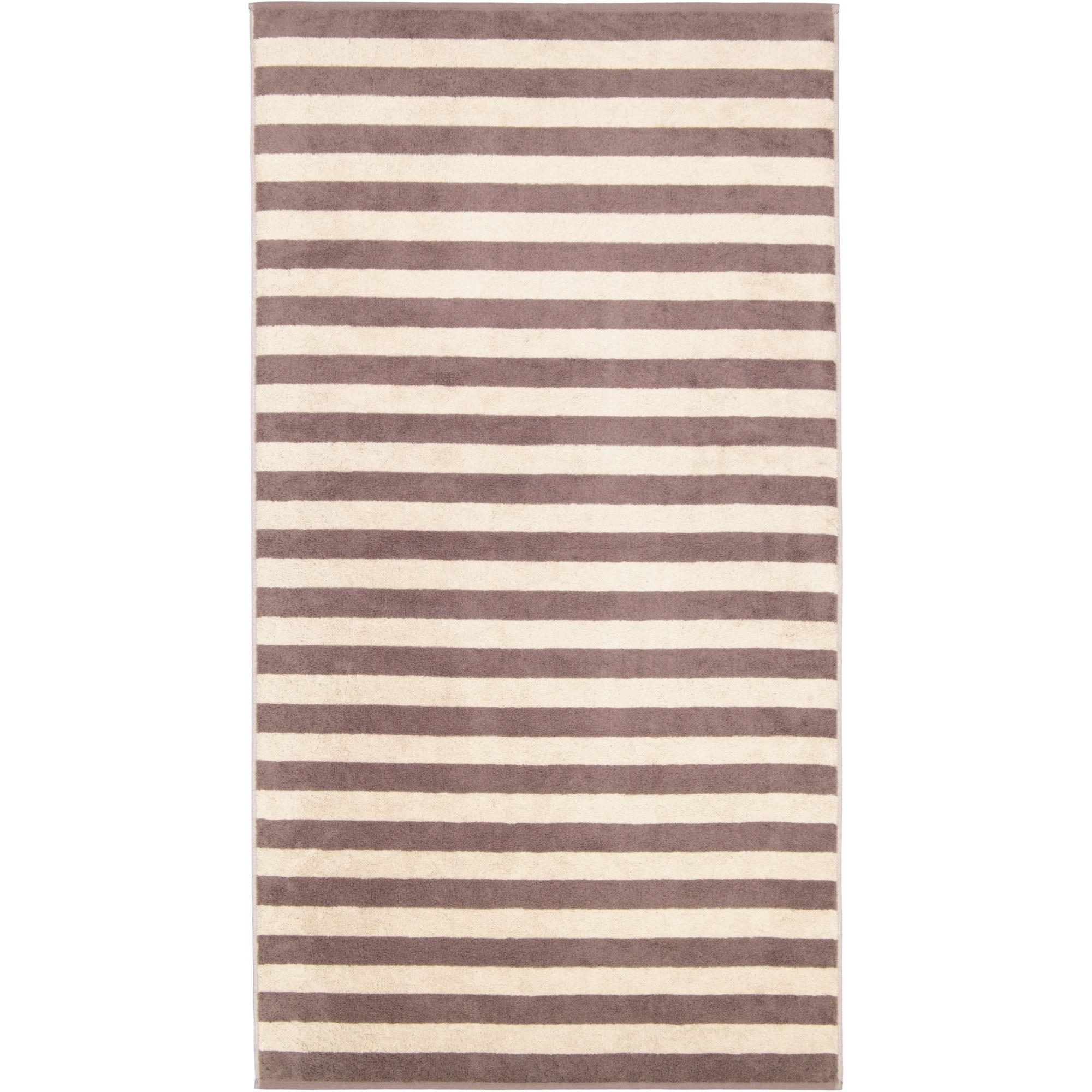 DUSCHTUCH LINES BLOCKSTREIFEN 6256 PEPPER - 33 - Cappuccino, Textil (80/150cm) - Cawoe