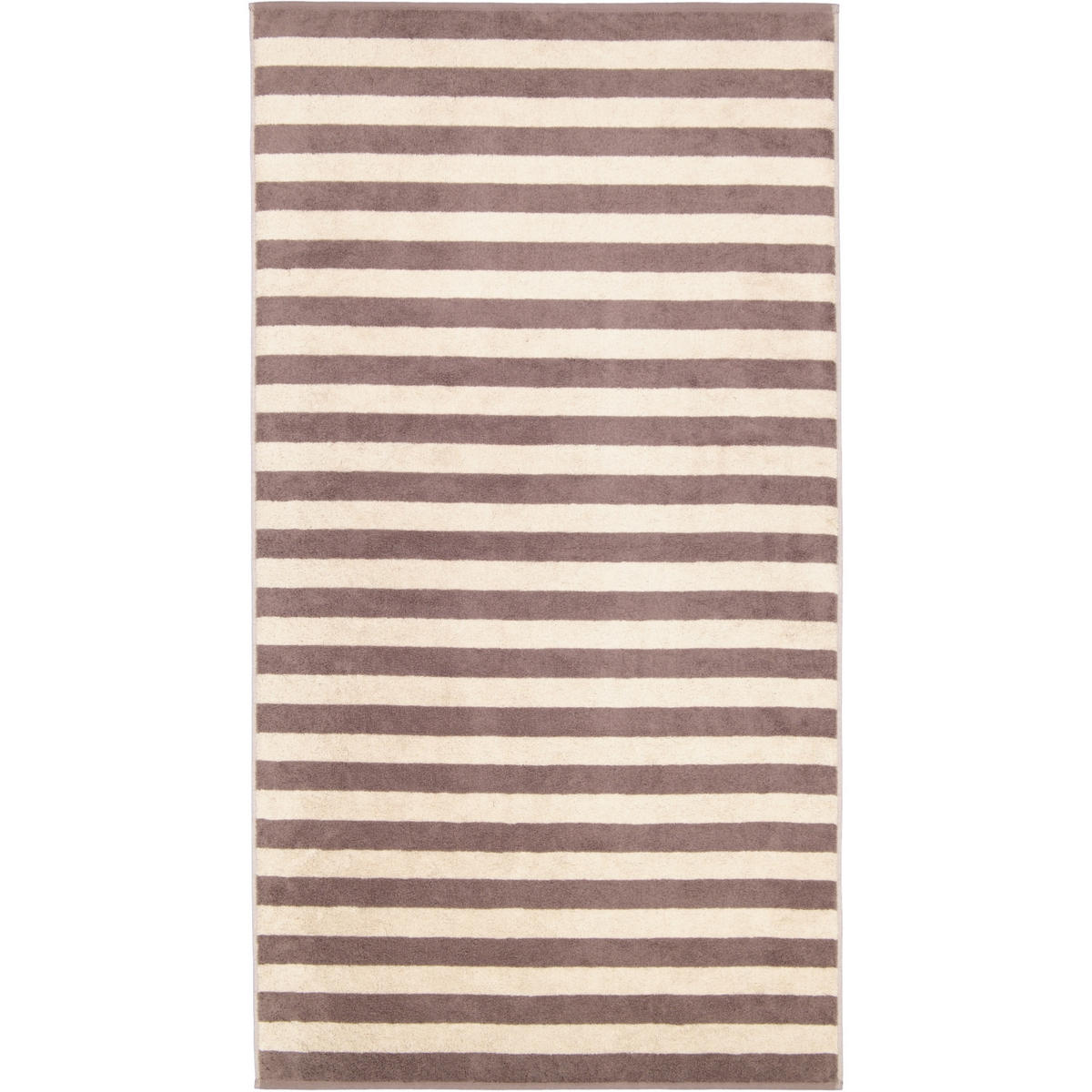 DUSCHTUCH LINES BLOCKSTREIFEN 6256 PEPPER - 33 - Cappuccino, Textil (80/150cm) - Cawoe