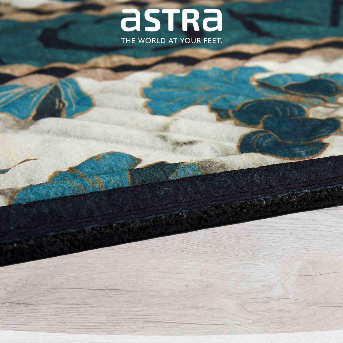 FUSSMATTE INDOOR UND OUTDOOR NUB DESIGN - Petrol, Textil (75/45cm) - Astra