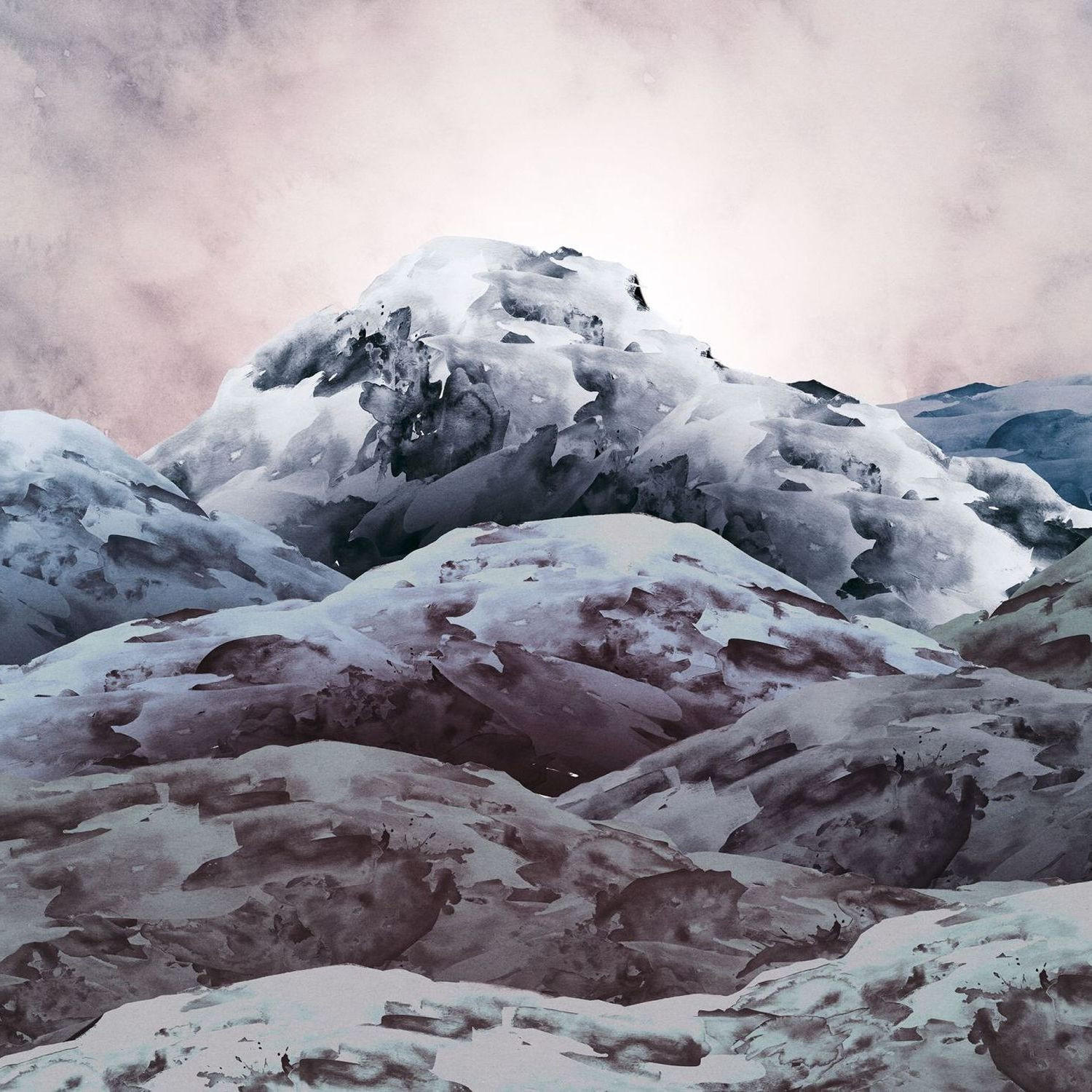 FOTOTAPETE Landschaft 300 x 280 cm - Pink, Papier (300/280cm) - Sanders & Sanders
