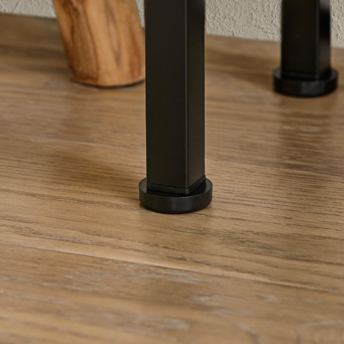 KONSOLENTISCH Natur-Schwarz - Schwarz/Naturfarben, Holzwerkstoff/Metall (20/120/81cm) - SoBuy