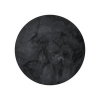 KUNSTFELL-TEPPICH Dave Anthrazit ø 180 cm rund - Anthrazit, Textil (180/180cm) - benuta Nest