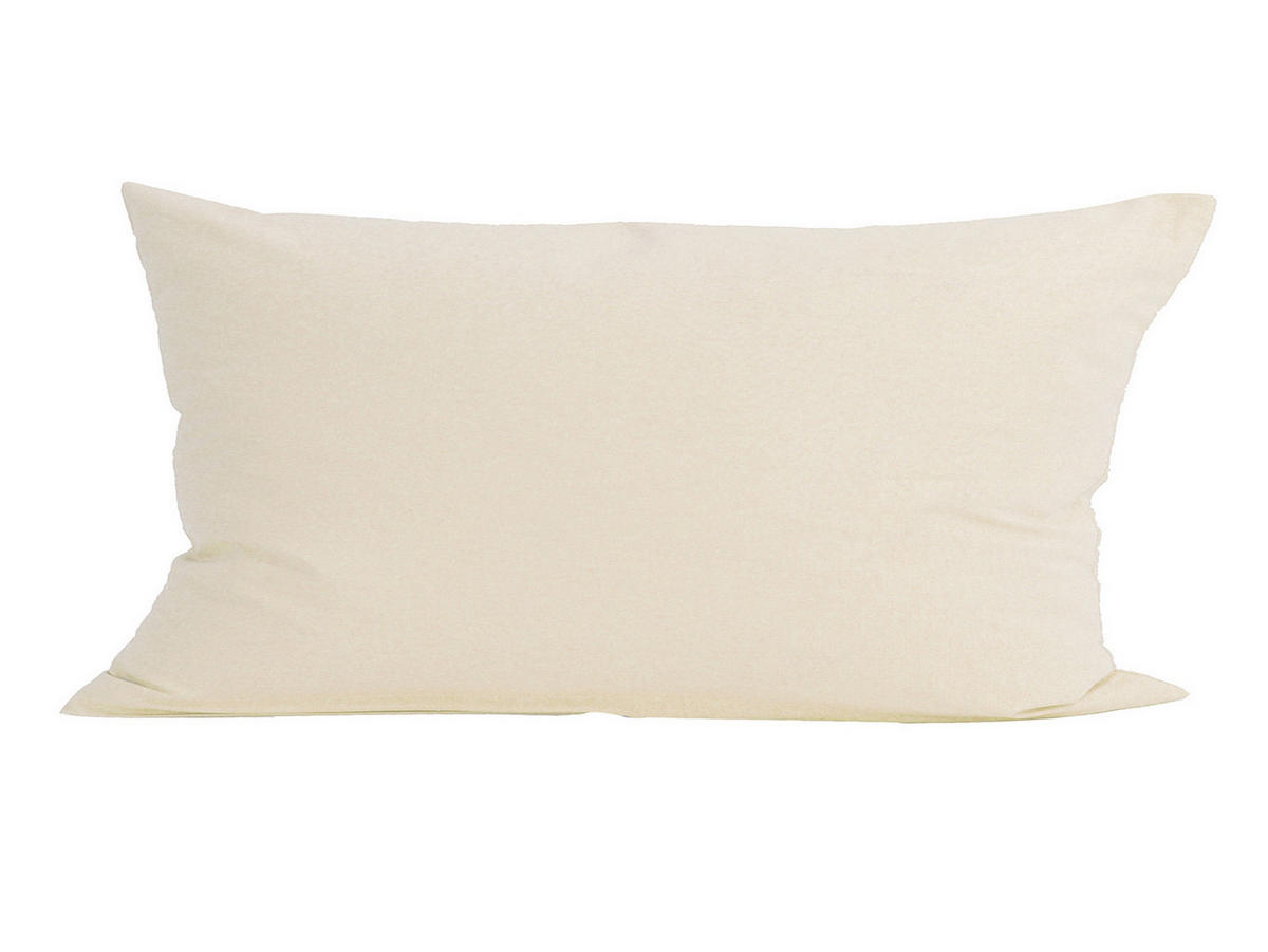 KISSENBEZUG Basic 100% Baumwolle natur 80/40 cm - Creme, Textil (40/80cm) - beties Heimtextil