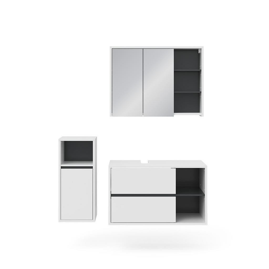 SET MOBILIER BAIE Viola, Alb, 3 piese