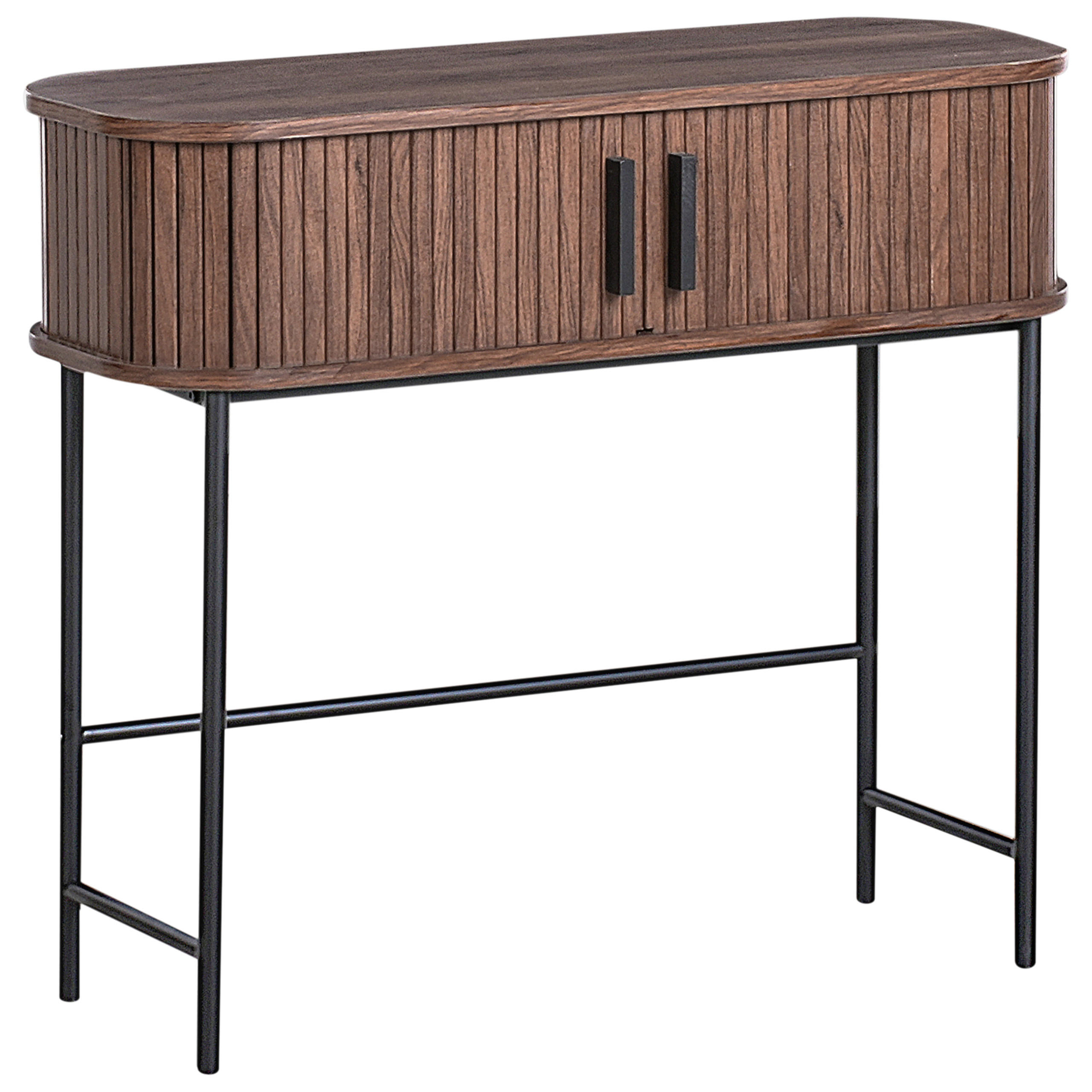 KONSOLENTISCH Braun Bradley - Braun, Holzwerkstoff (30/80/70cm) - Beliani