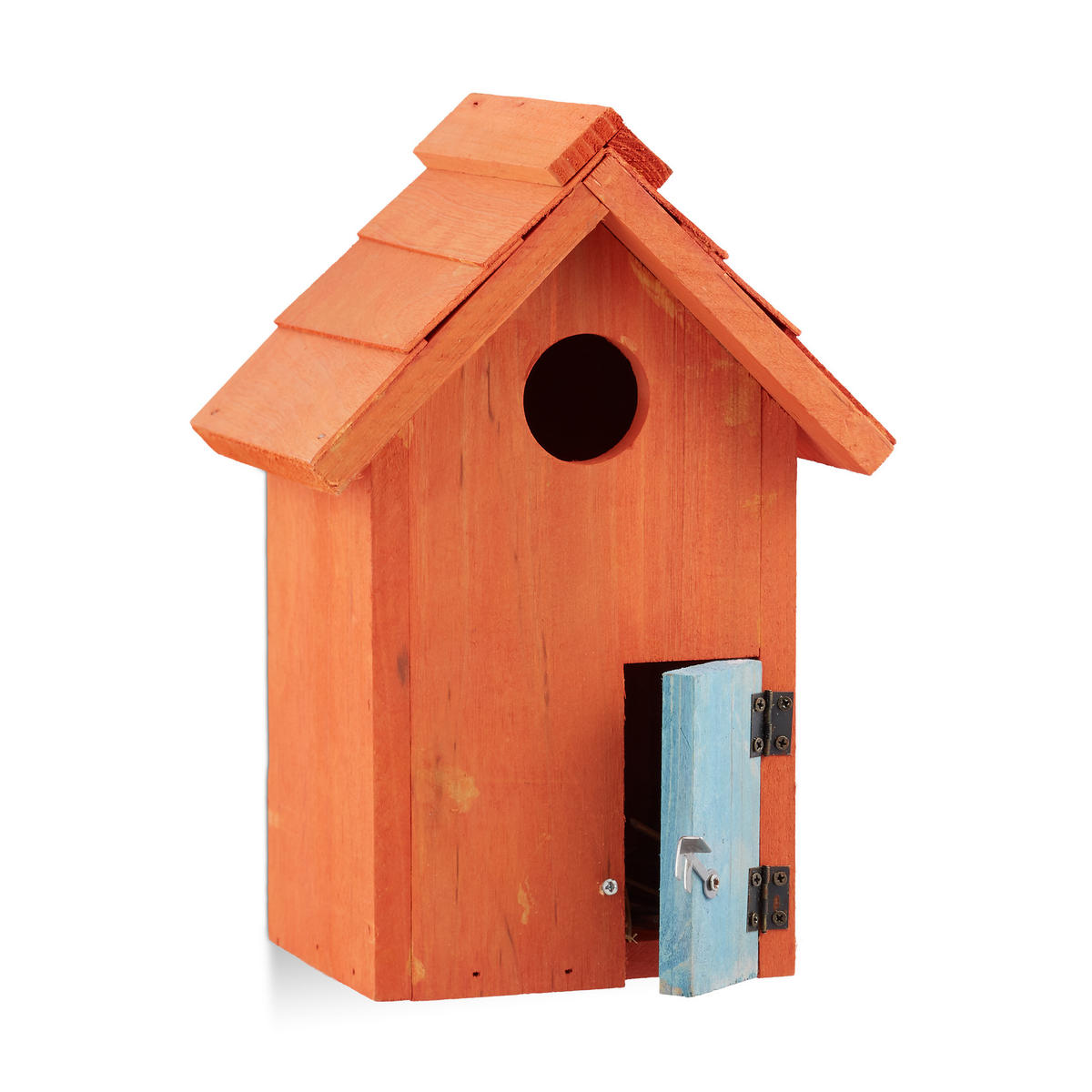 NISTKASTEN - Orange, Holz/Metall (17/24.3/12cm) - Relaxdays