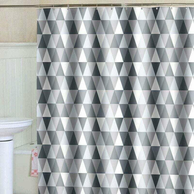 DUSCHVORHANG Polyester wasserdicht antibakteriell schimmelresistent waschbar - Grau, Textil (200/240cm) - MCBOSON