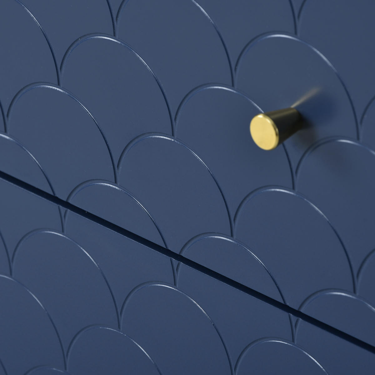 KOMMODE mit 3 Schubladen Blau - Blau, Holzwerkstoff (40/80/70cm) - Urban Meuble