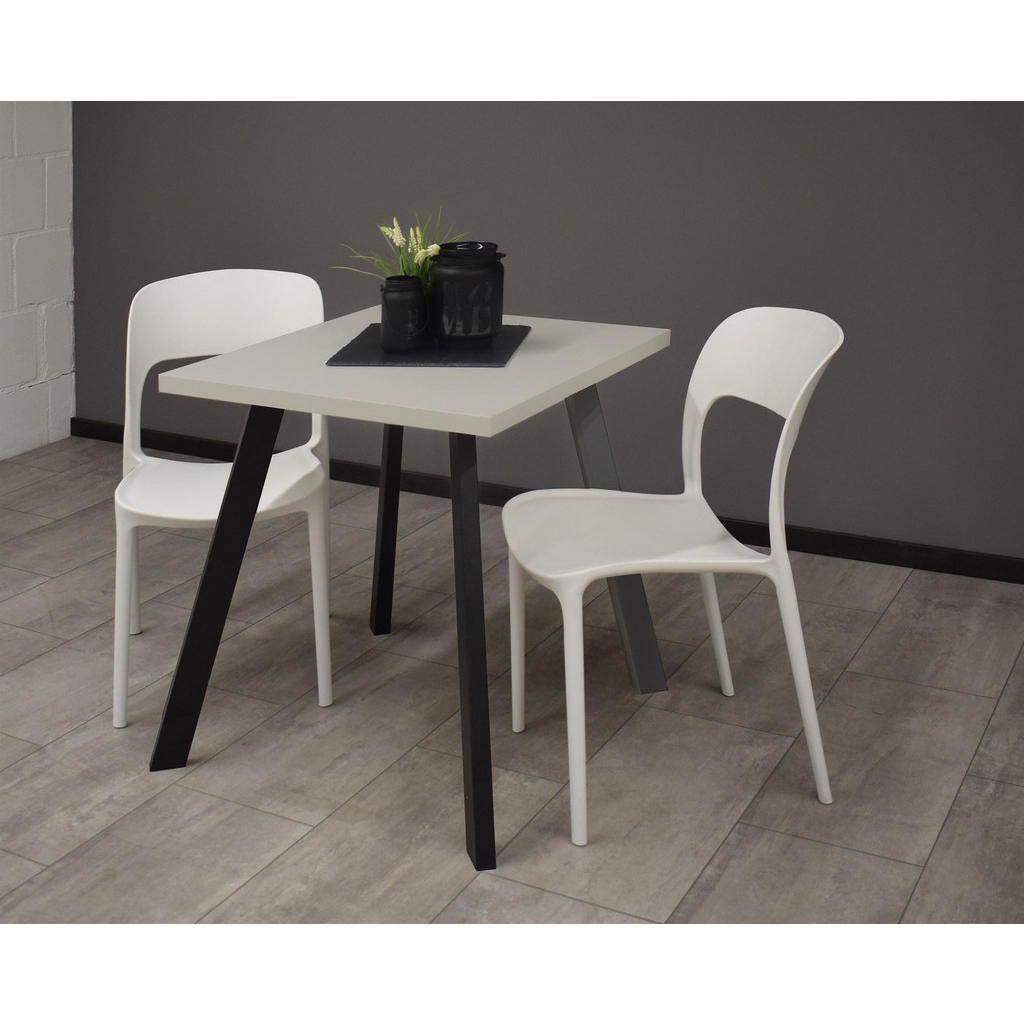 Thumbnail - 58aufmkessel Bistrotisch, Hellgrau, Metall, Quadratisch, 70x75x70 cm, Esszimmer, Barmöbel, Bartische