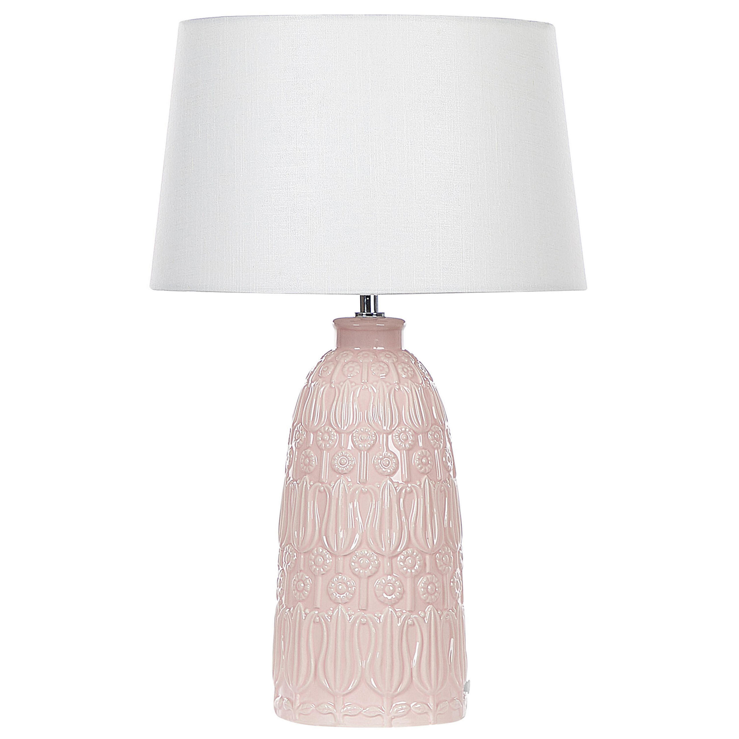TISCHLAMPE Zarima 35/35/56 cm - Pink, Keramik (35/35/56cm) - Beliani