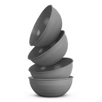 SCHÜSSEL Kunststoff Ø25,5 cm Grau 4er-Pack - Grau, Kunststoff (25/25/10cm)