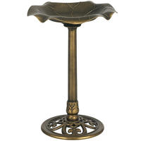 VOGELTRÄNKE DE-10002 Ø50 cm mit stabilem Standfuß, winterfest Bronze - Bronzefarben, Kunststoff (50/71/50cm) - ComfortXL