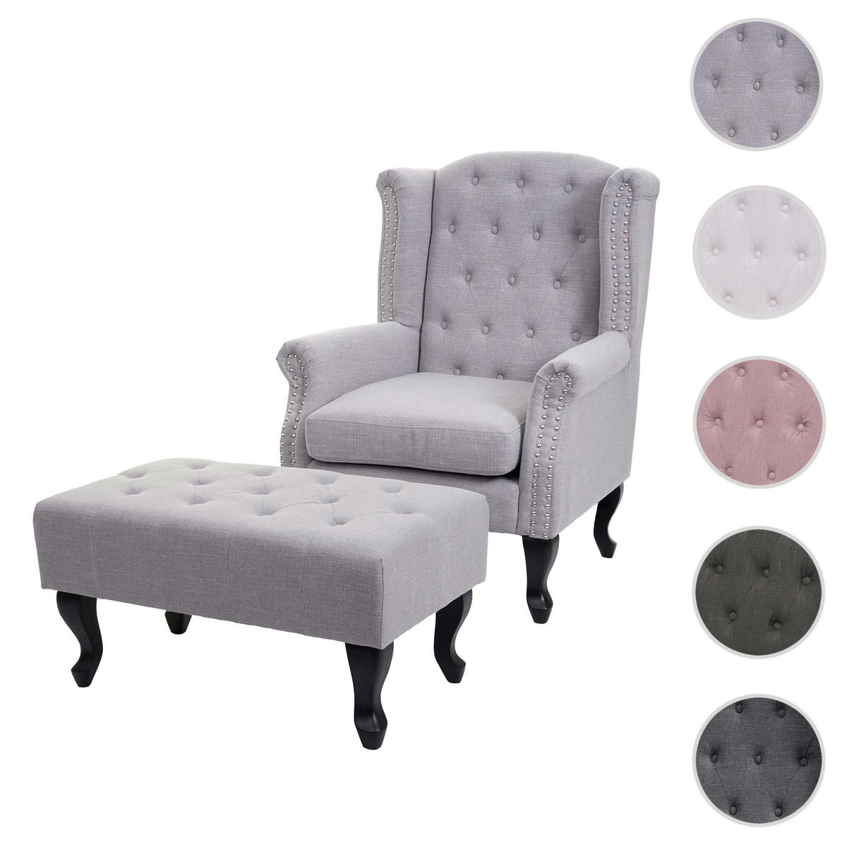 RELAXSESSEL Grau - Grau, Textil (77/102/80cm) - MCW