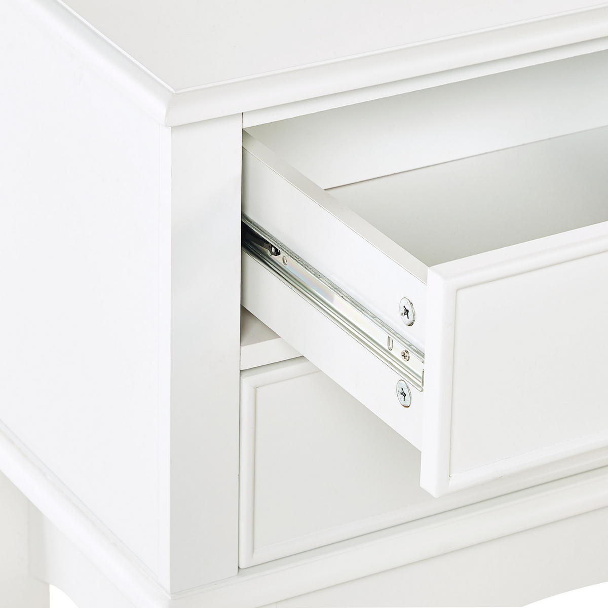 KONSOLENTISCH weiß mit 3 Schubladen Lamar - Weiß, Holzwerkstoff (35/91/75cm) - Beliani