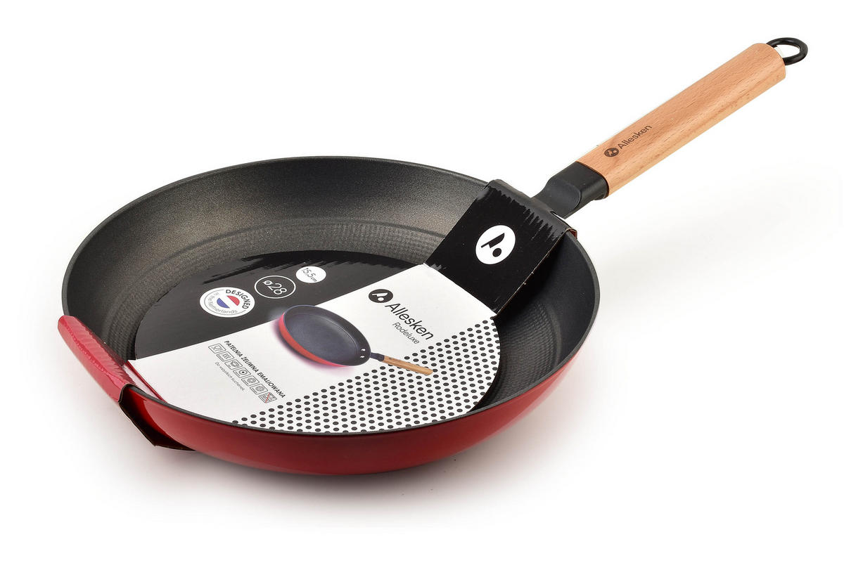 PFANNE Rodeluxe Rot 50/28/5.6 cm Metall - Rot, Metall (28cm) - Mondex
