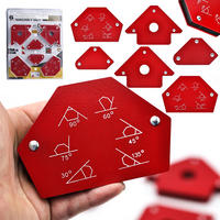 SCHWEISSWINKEL Universal 6-tlg. Set - magnetisch, Edelstahl, 1,48 kg - Multicolor, Kunststoff/Metall (10/10/10cm)